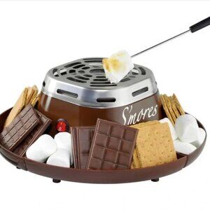 Nostalgia Brown and Silver Electric S'mores Maker